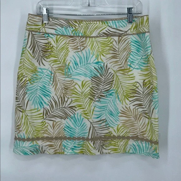 VINEYARD VINES Womens Palm Frond Skirt - Sz 8 - Picture 3 of 7